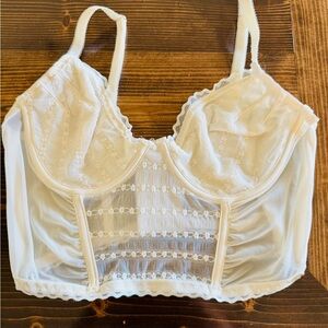 Jessica Simpson Cream Lace Underwire Bralette‎